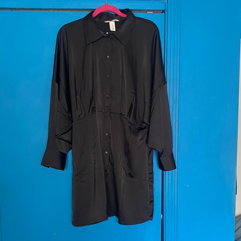 H&M Black Long Sleeve Dress